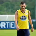  Lucas Pérez se lesiona en su primer entrenamiento como jugador del Deportivo