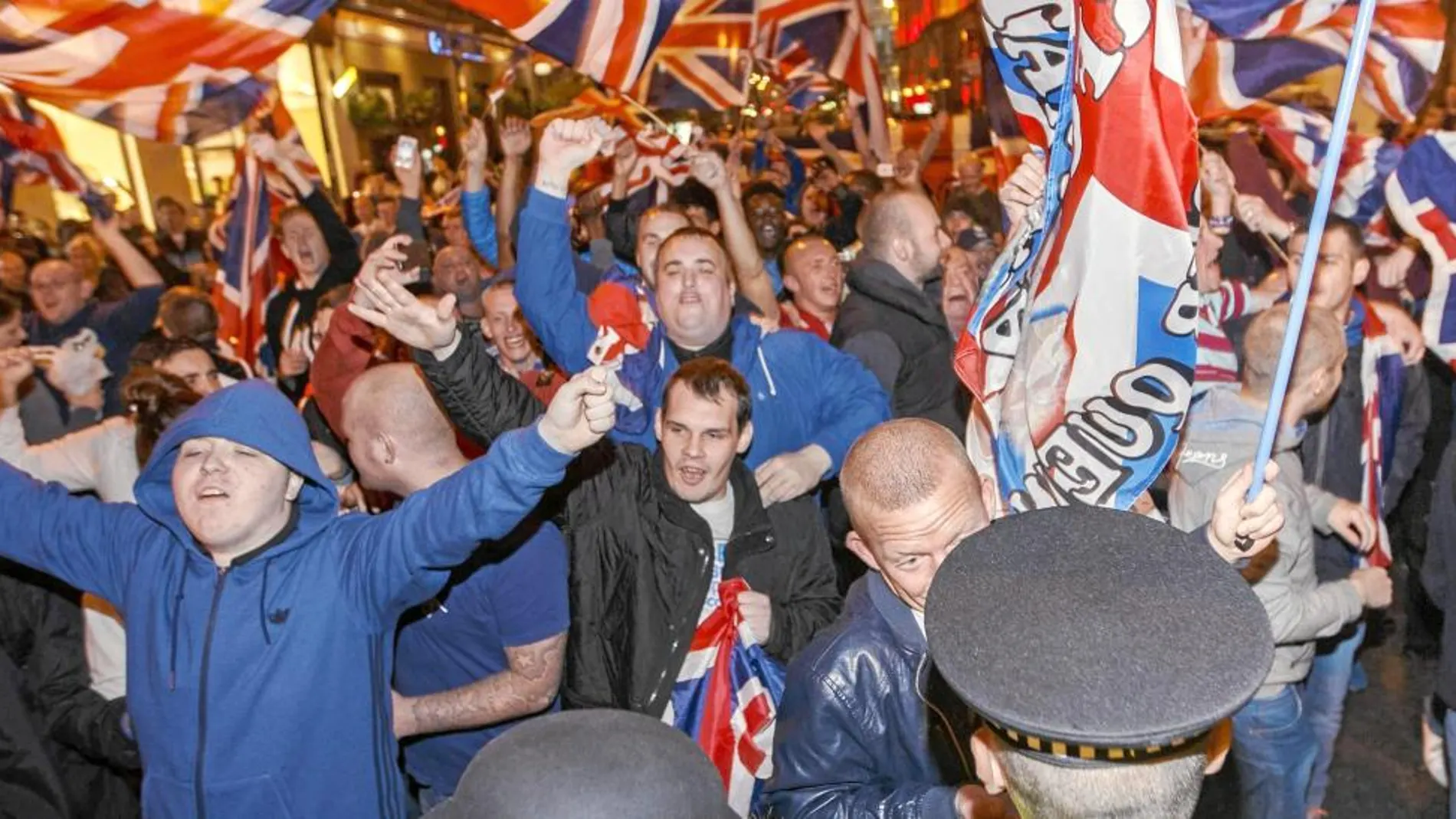 Glasgow fue escenario de enfrentamientos entre unionistas y separatisas