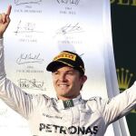 Nico Rosberg celebra su victoria en el Gran Premio de Australia