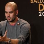 Pep Guardiola durante la gala del Balón de Oro celebrada en Zúrich
