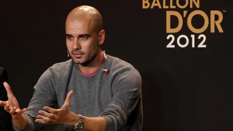 Pep Guardiola durante la gala del Balón de Oro celebrada en Zúrich