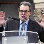 Artur Mas, ayer en la reinauguración de un museo en Sitges