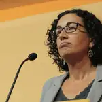 La secretaria general de ERC, Marta Rovira, durante su intervención en la reunión del Consell Nacional de ERC en una imagen de archivo.