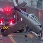 Aterrizaje de emergencia en plena calle en Estados Unidos