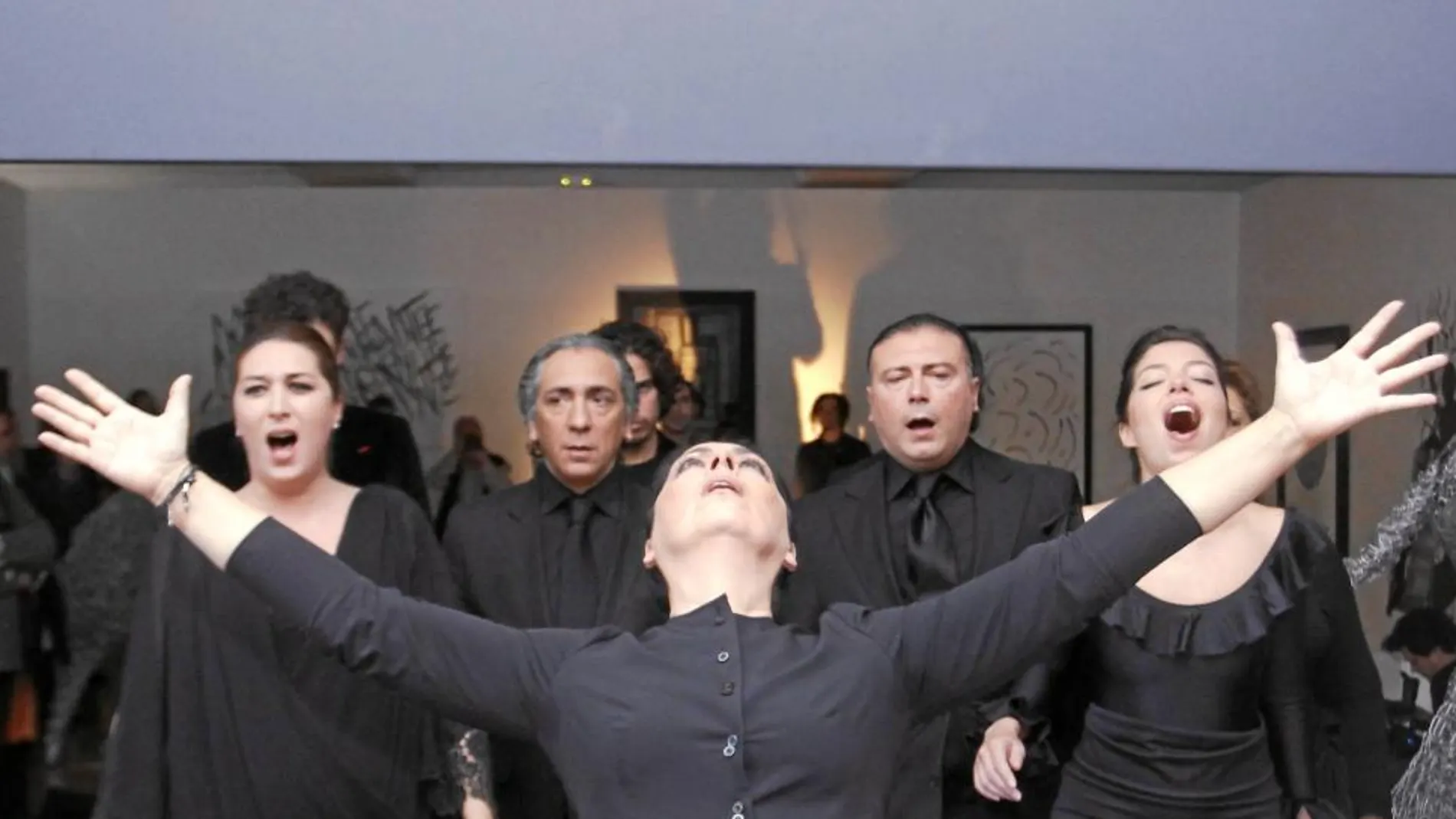 La familia preparó incluso una «performance» de homenaje, ayer, en el Teatro Español