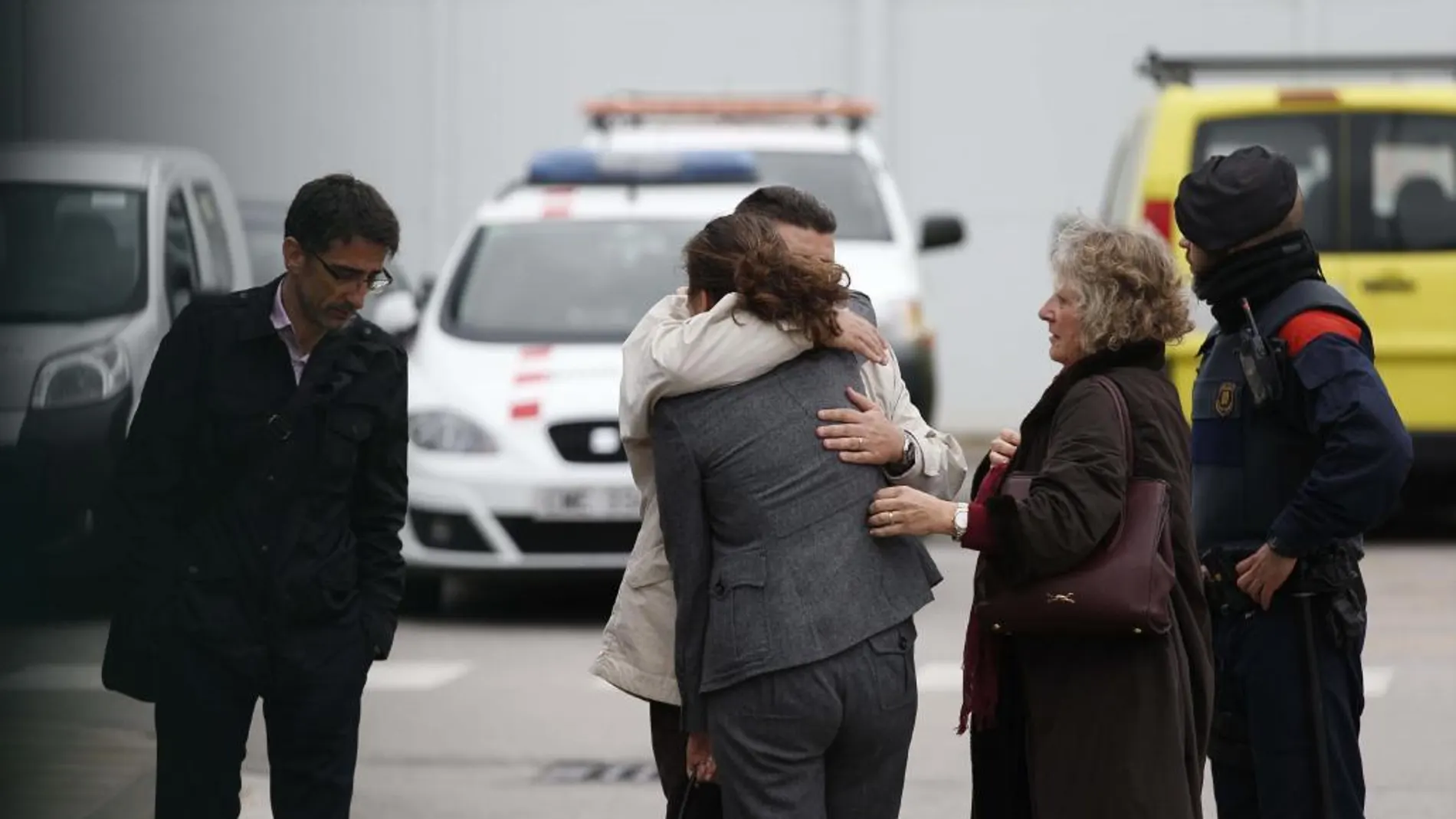 Familiares de las víctimas del accidente.