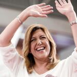 La presidenta de Andalucía, Susana Díaz, en un acto de campaña
