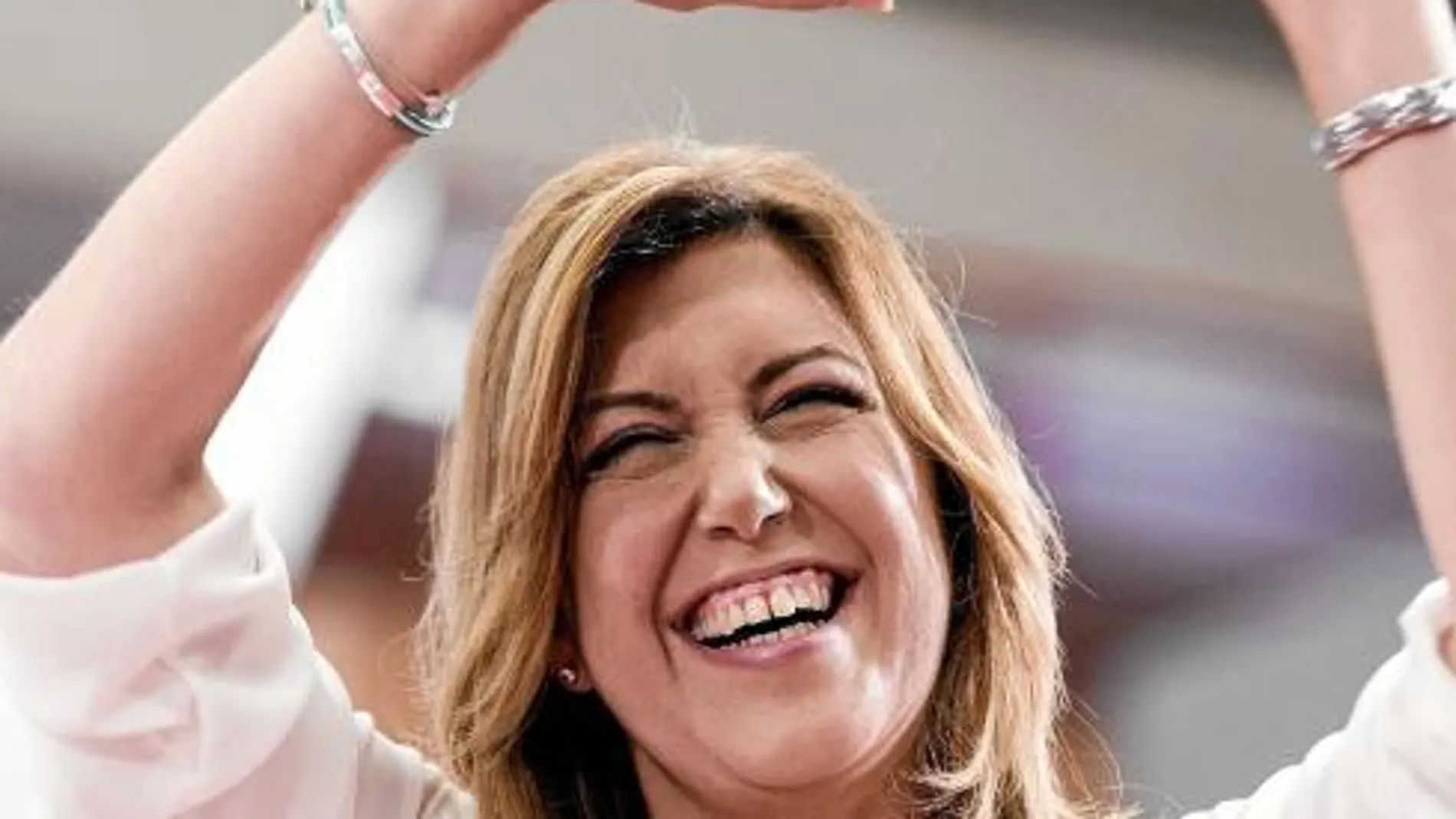 La presidenta de Andalucía, Susana Díaz, en un acto de campaña