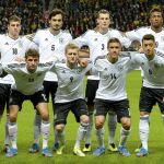 La selección alemana de fútbol, antes del partido de clasificación contra Suecia disputado el pasado mes de octubre