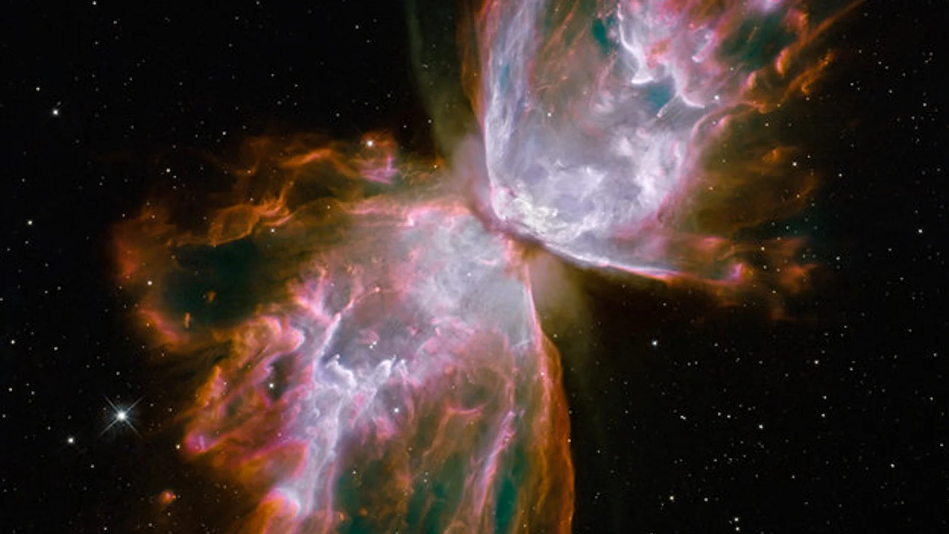 La Nebulosa Mariposa vista desde el Hubble