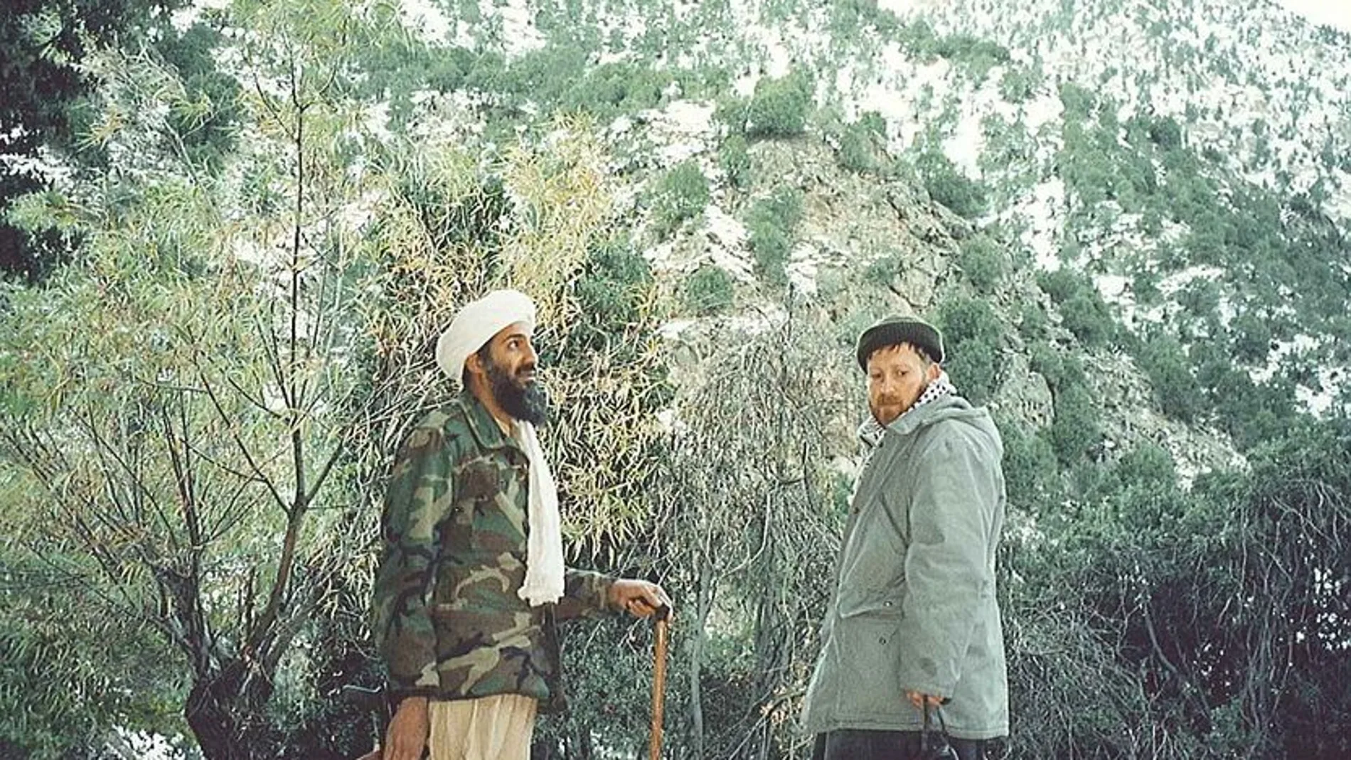 Osama Ben Laden con Abu Musab al-Suri
