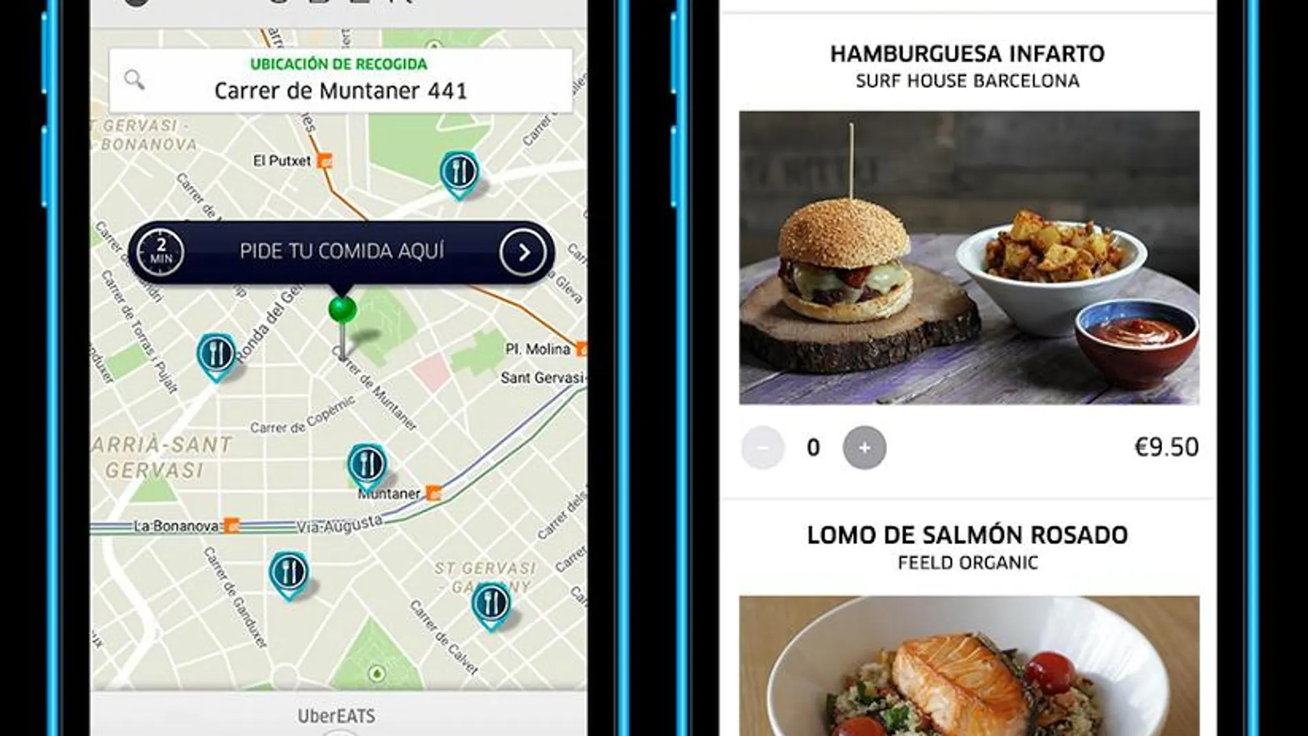 «UberEats», el nuevo servicio de «Uber» llega a Barcelona