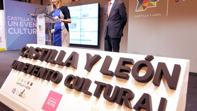 La consejera Alicia García, hace unos pocos días, durante la presentación de la oferta cultural, turística y enograstronómica de castilla y León en la Feria Internacional de Turismo (Fitur)
