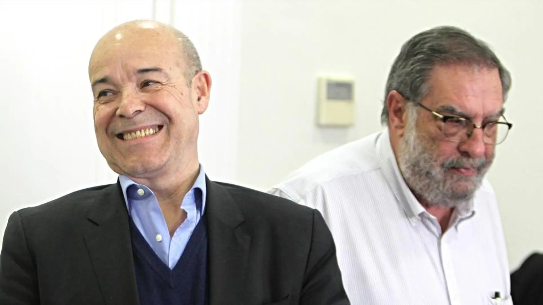 Antonio Resines y González Macho, en la despedida de este último