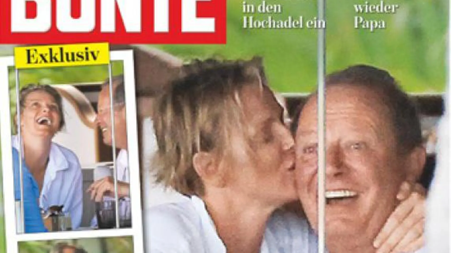Portada de la revista alemana Bunte.