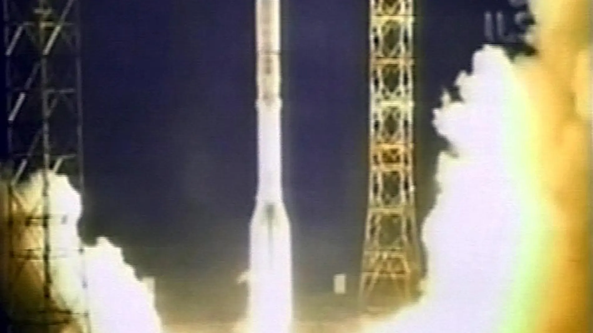 Lanzamiento del cohete que pone en órbita un satélite de Hispasat, en una imagen de archivo