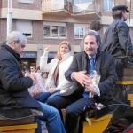 Espadaler, ayer, durante la fiesta de los Tres Tombs en el barrio de Sant Andreu