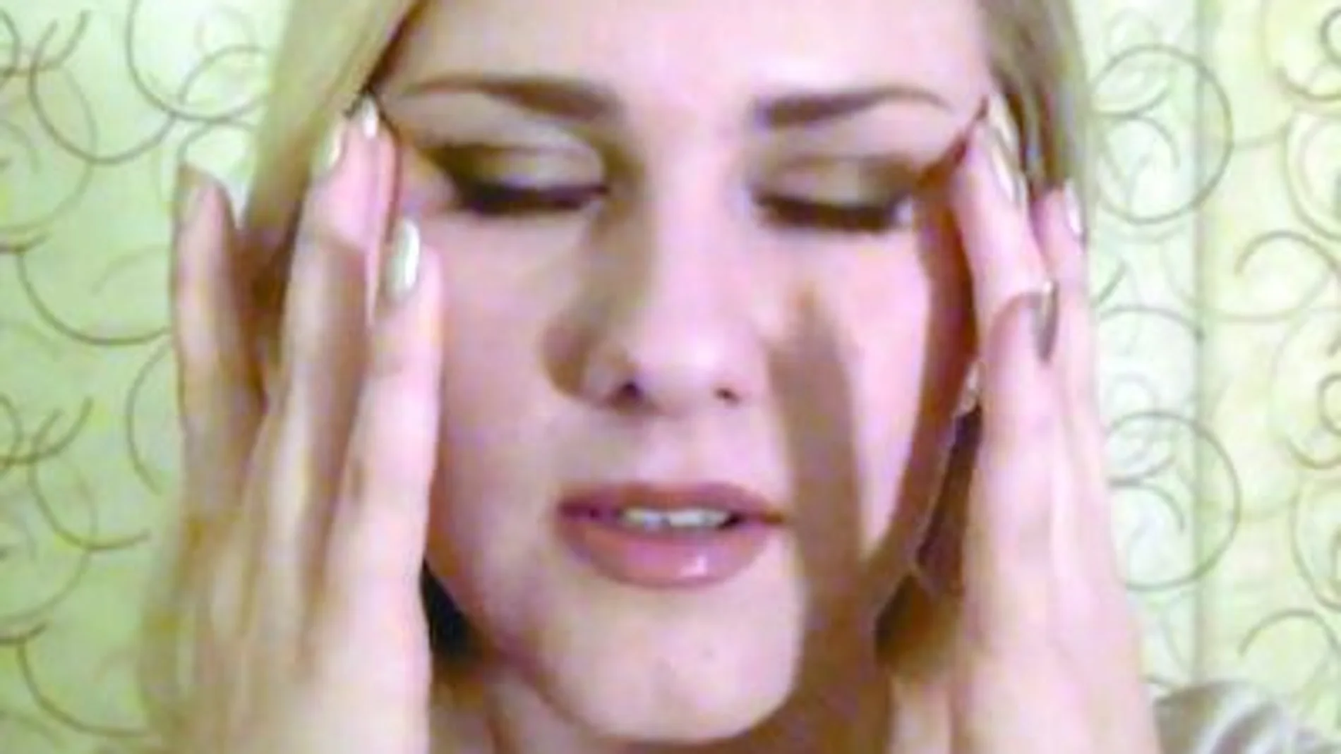 María, en un momento de sus vídeos relajantes