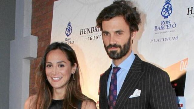 Tamara Falcó y Enrique Solís, durante la presentación del nuevo hotel