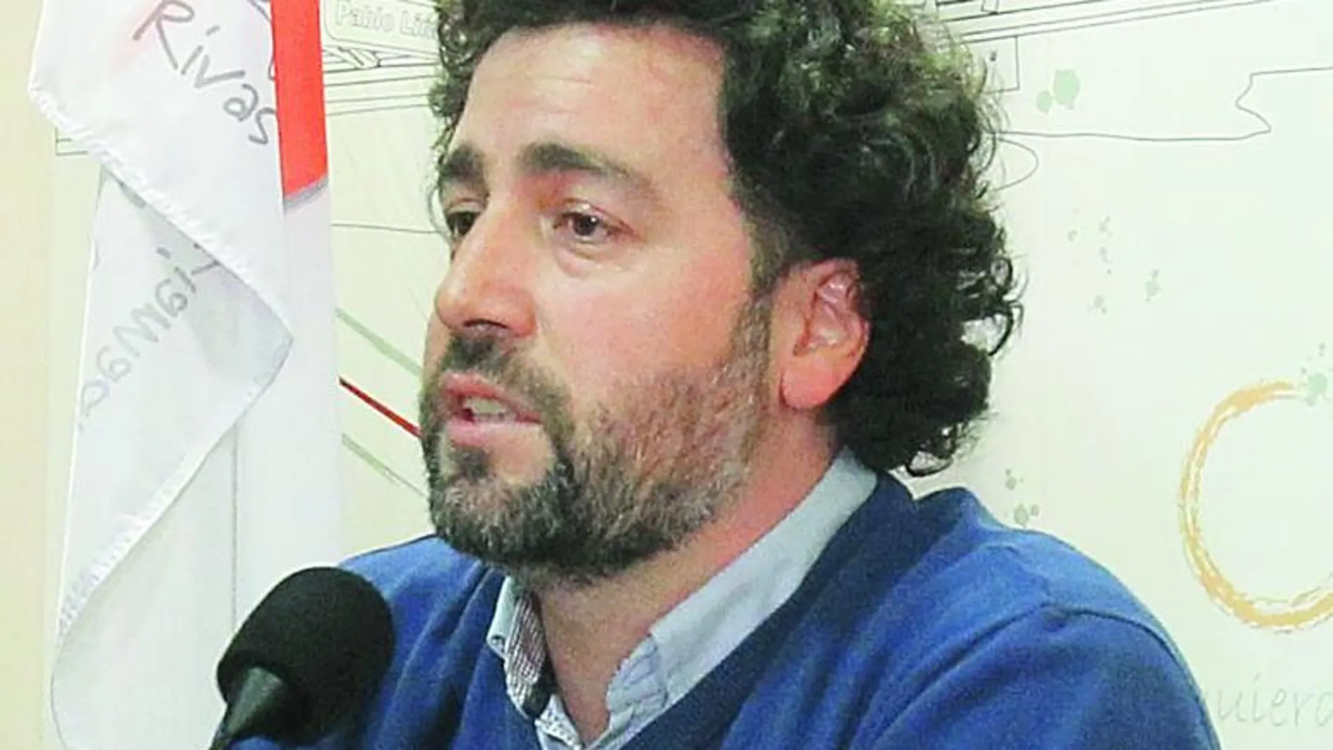 El coordinador de IU en Rivas, Pedro del Cura
