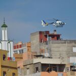 Un helicóptero de la Policía sobrevuela Ceuta