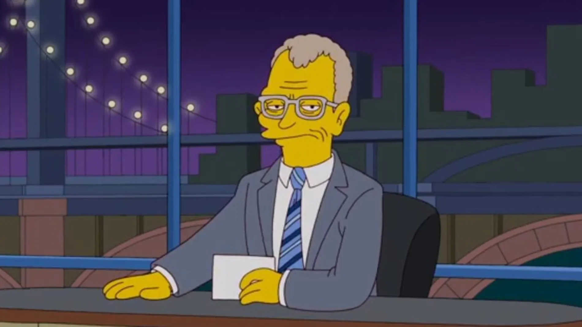Los Simpson dicen adiós a David Letterman