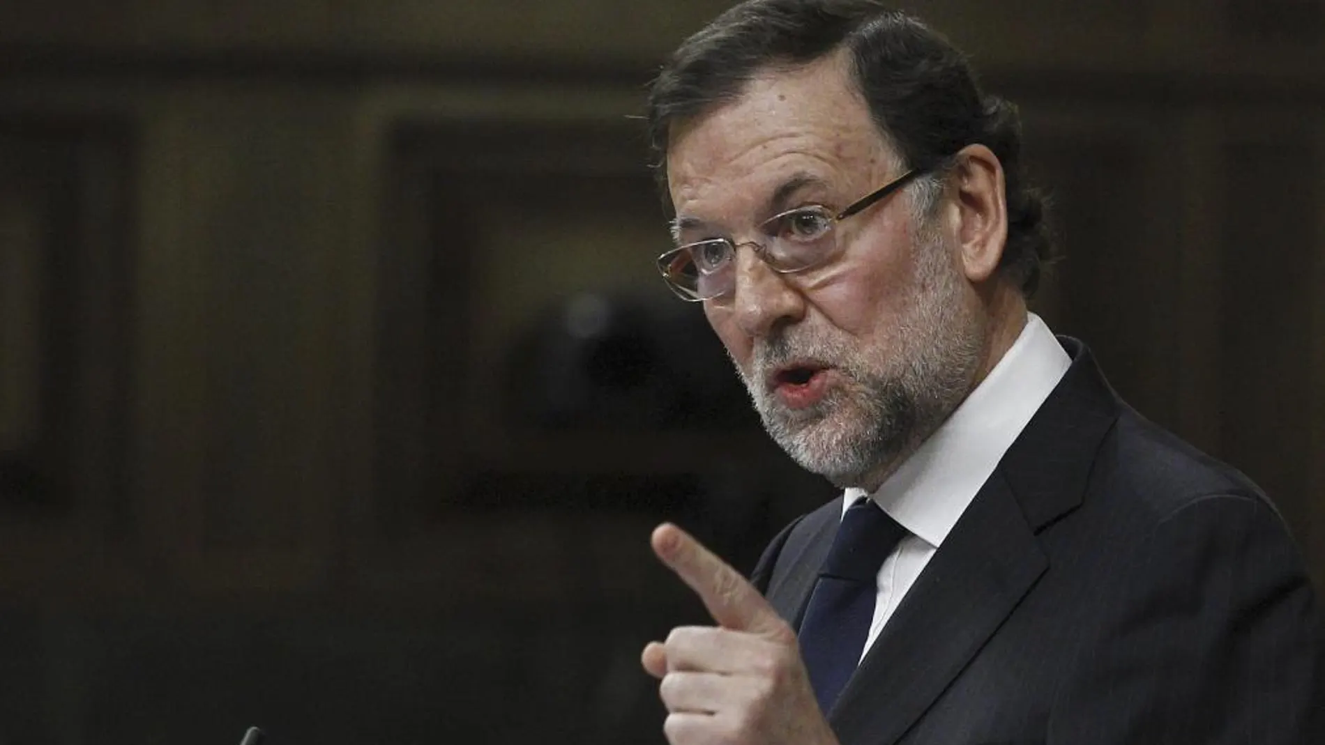 Mariano Rajoy, durante su intervención en el pleno del Congreso.