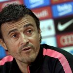 Luis Enrique, en rueda de prensa