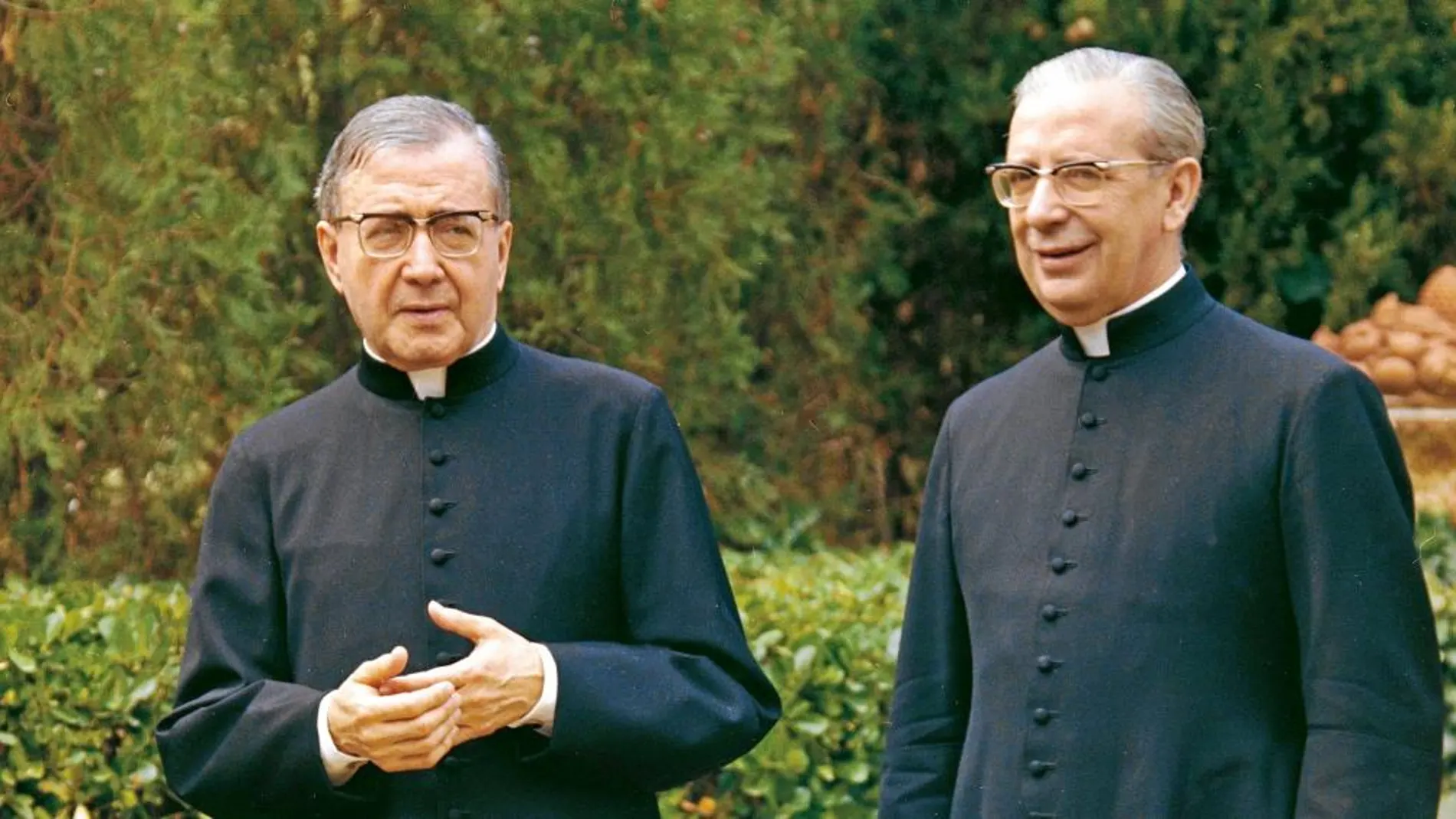 Álvaro del Portillo con el fundador del Opus Dei, Josemaría Escrivá de Balaguer