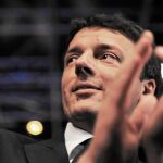 Matteo Renzi al ser elegido como candidato a primer ministro de Italia
