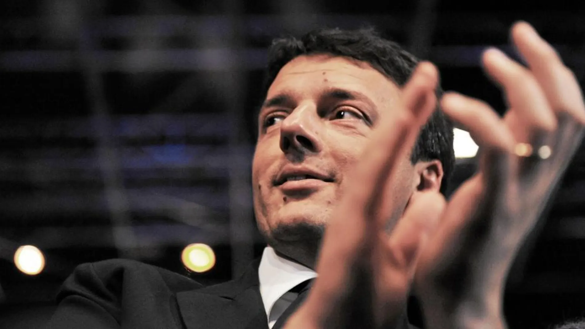 Matteo Renzi al ser elegido como candidato a primer ministro de Italia