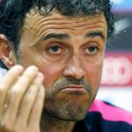 Luis Enrique, durante la rueda de prensa.