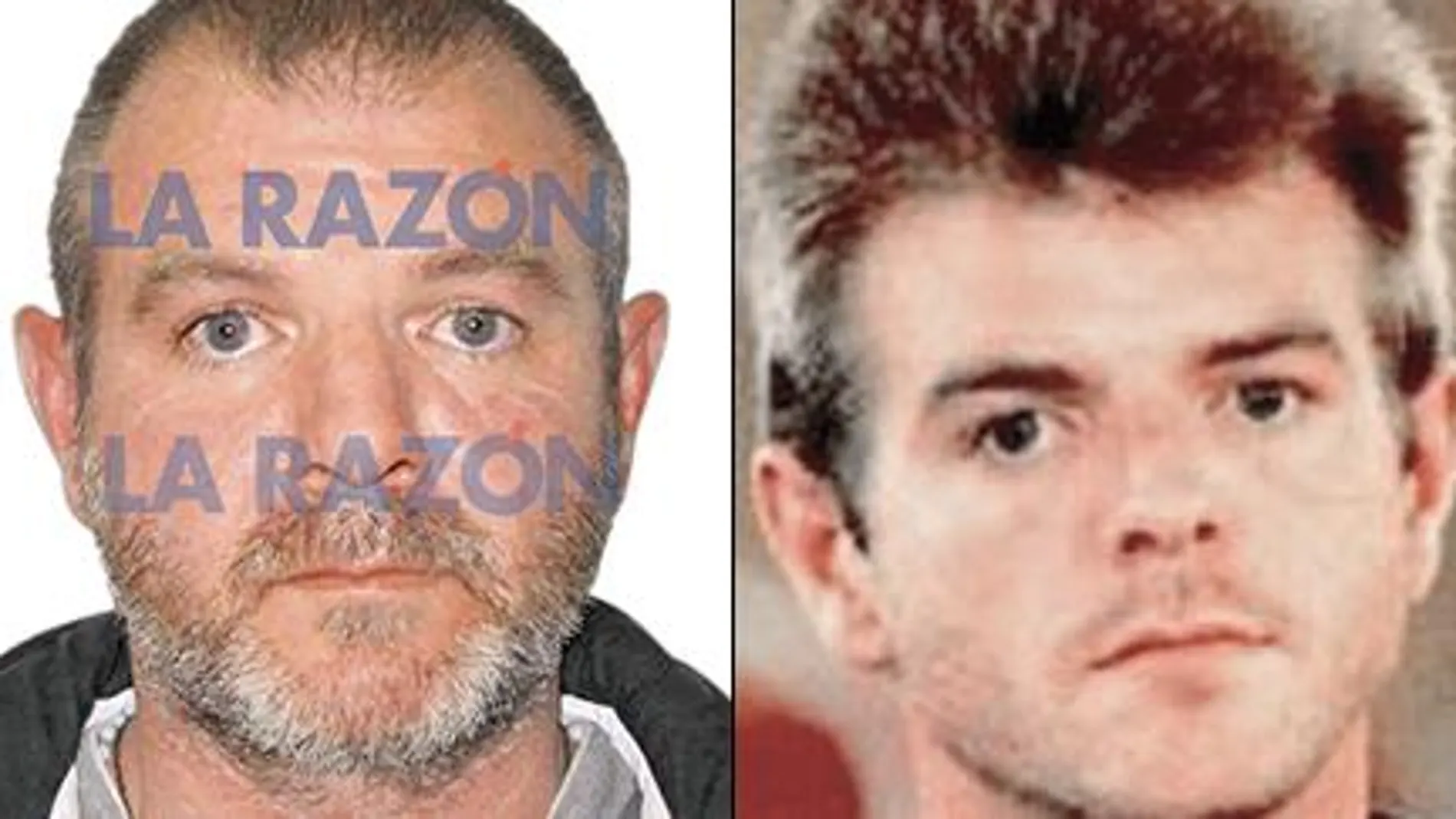Este es el rostro del Ricart, que entró en prisión con 23 años (derecha) y ha salido con 44
