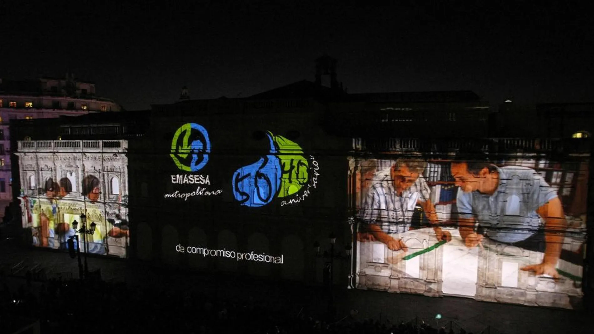 Broche final al 40 Aniversario de Emasesa con el “mapping”
