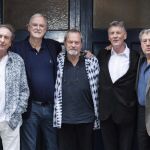 Los comediantes británicos de Monty Python (de izda a dcha) Eric Idle, John Cleese, Terry Gilliam, Michael Palin y Terry Jones