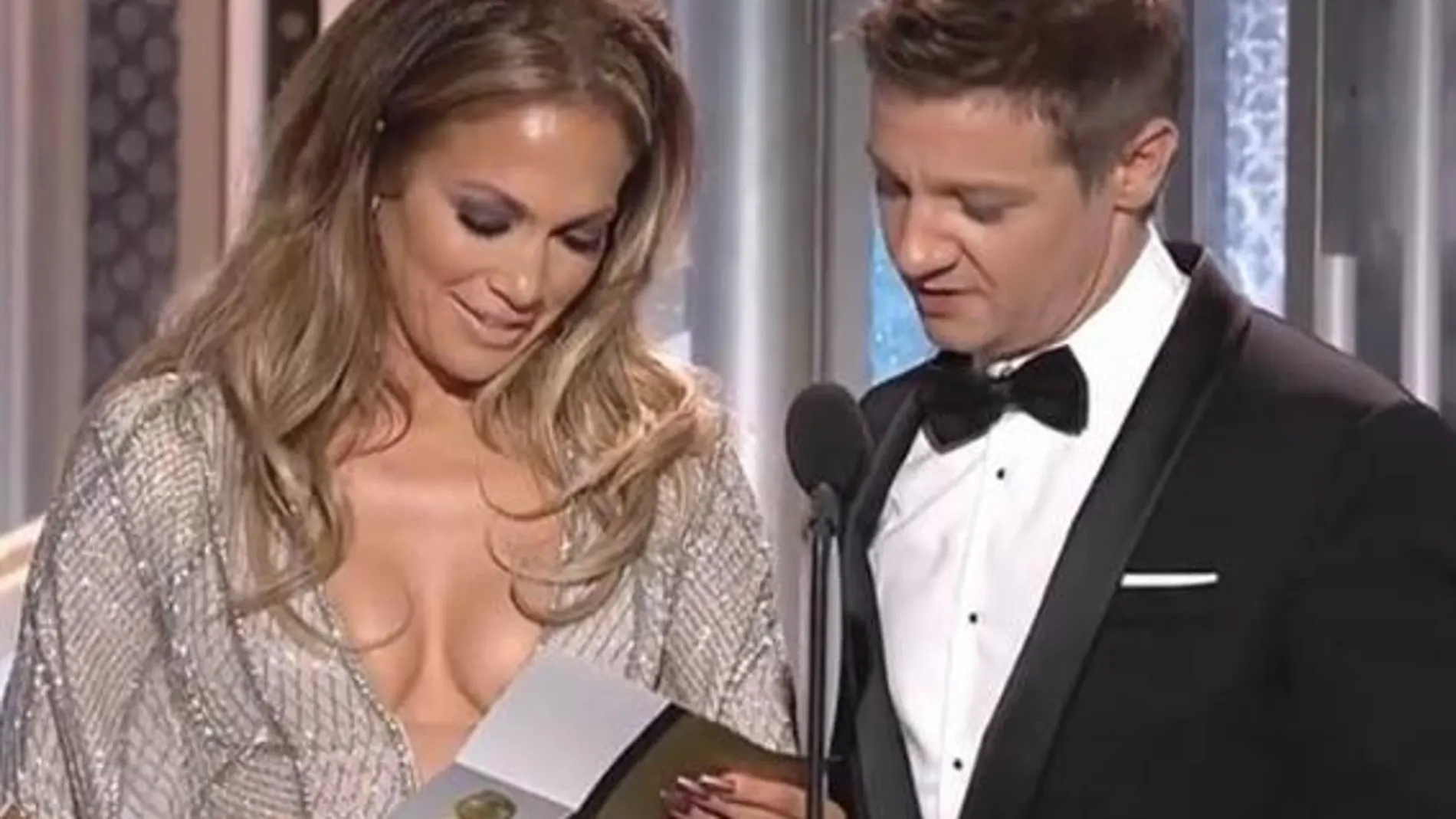 Jennifer Lopez y Jeremy Renner, en los Globos de Oro
