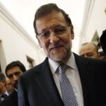 Rajoy, ayer en el Congreso