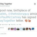 Paul McCartney se suma a la compaña contra la independencia de Escocia
