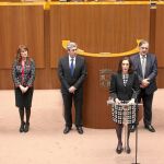 La presidenta de las Cortes de Castilla y León, María Josefa García Cirac, interviene en la celebración del XXXI Estatuto de Autonomía