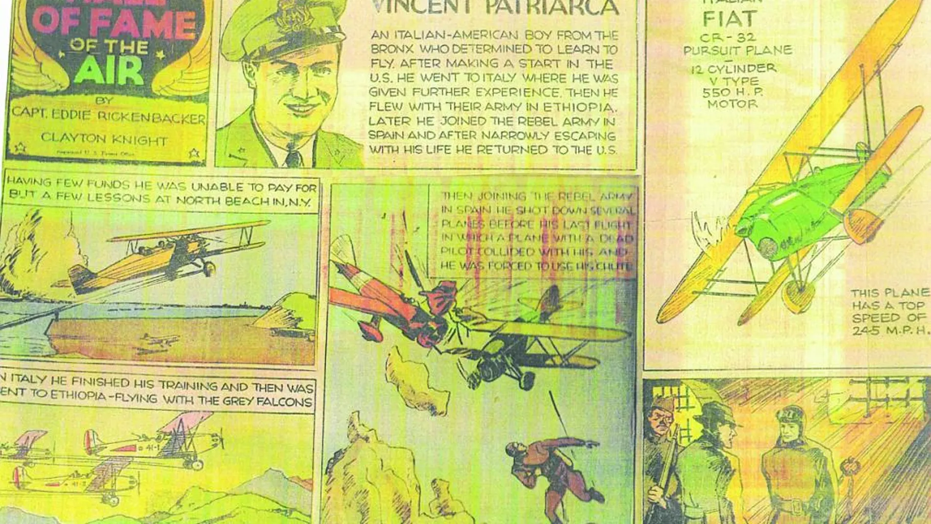 El piloto del Bronx que luchó con Franco