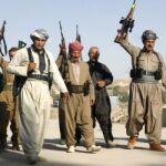 Voluntario peshmerga cerca de Mosul
