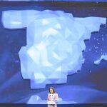 La secretaria general del PP, María Dolores de Cospedal, ayer durante su intervención en la Convención Nacional que se celebra en Valladolid