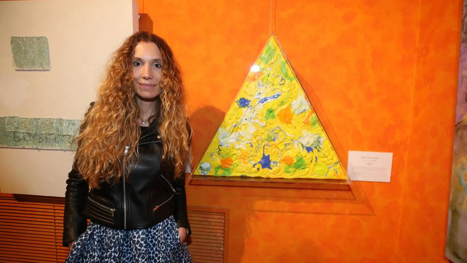 Blanca Cuesta durante la inauguración de la exposición “Los valores de Suárez”