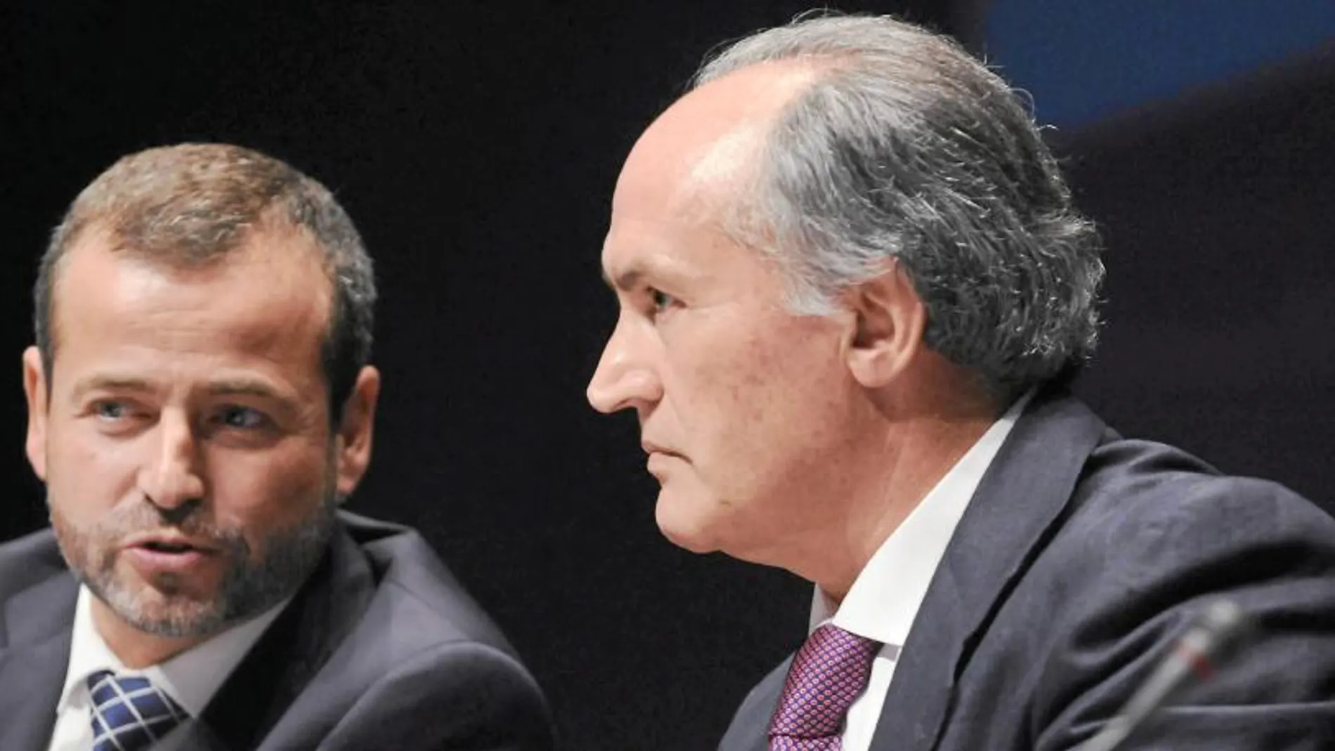 Los máximos responsables de Banco Ceiss. Su presidente Evaristo del Canto y su director general, José María de la Vega
