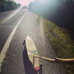 Su medio de transporte, sus longboards