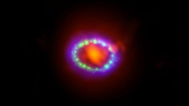 Detectan una supernova que actúa como una fábrica de polvo cósmico