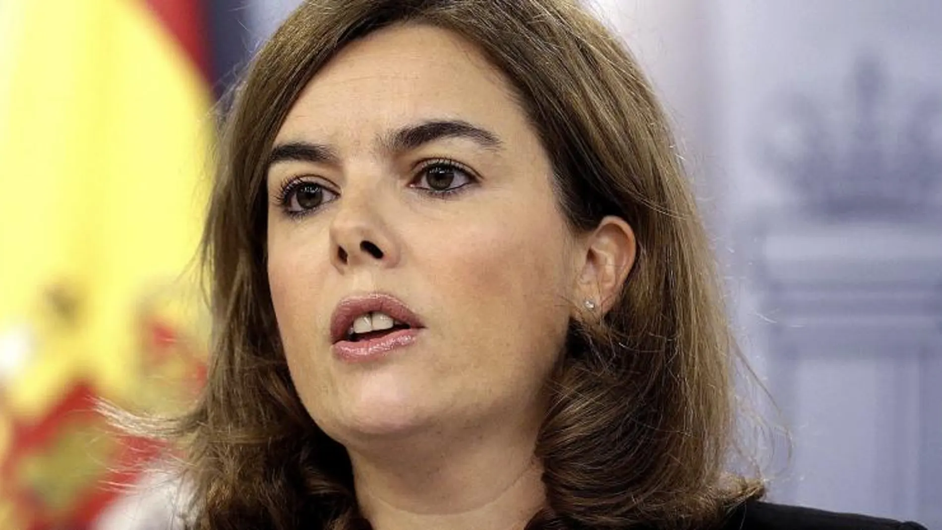 La vicepresidenta del Gobierno, Soraya Sáenz de Santamaría