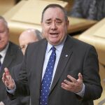 El «premier» escocés, Alex Salmond, en el Parlamento de Edimburgo