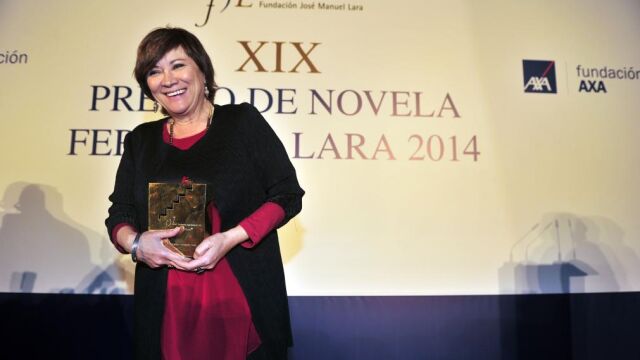 La ganadora, con el Premio