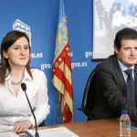 La consellera de Educación, Català, junto al vicepresidente Císcar